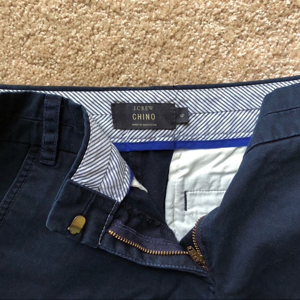 J. Crew chino shorts navy size 6 - Picture 5 of 6